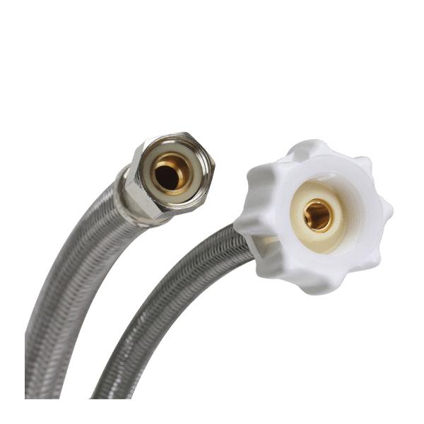 Fluidmaster® CLICK SEAL® B1T12CS Toilet Water Supply Connector, 3/8 x 7/8 in, Compression x Ballcock, 12 in L