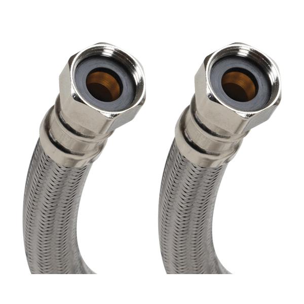 Fluidmaster® B3H18 Water Heater Connector, 3/4 x 3/4 in, FIP x MIP, 18 in L, 304 Stainless Steel, Lead-Free thumbnail 2