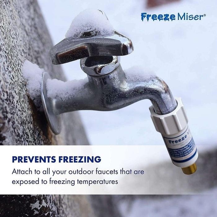Freeze Miser® 6000-02 Outdoor Faucet Freeze Protector, Plastic, White thumbnail 4