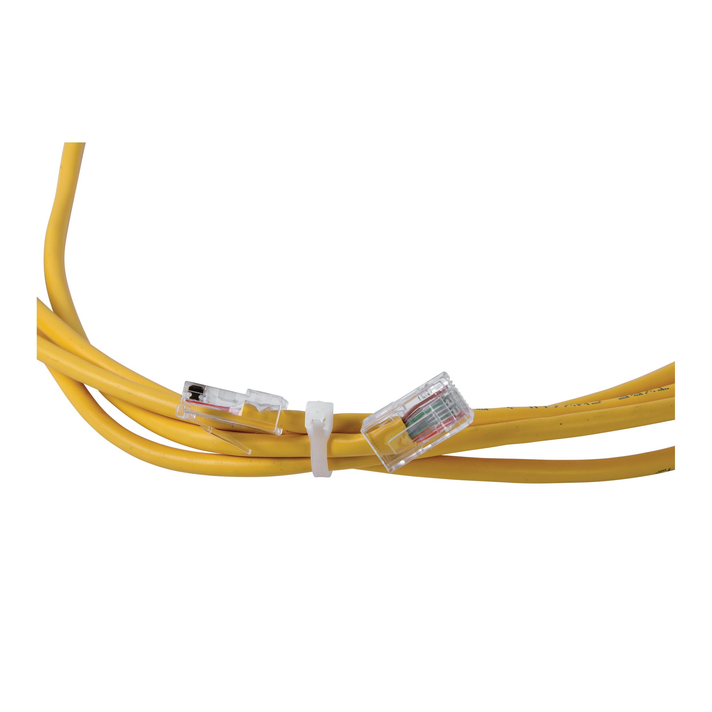 GB® 46-308 Cable Tie, 2 in Dia Bundle, 75 lb Tensile Strength, 8 in L, 0.17 in W, 0.055 in Thick, Nylon 6/6