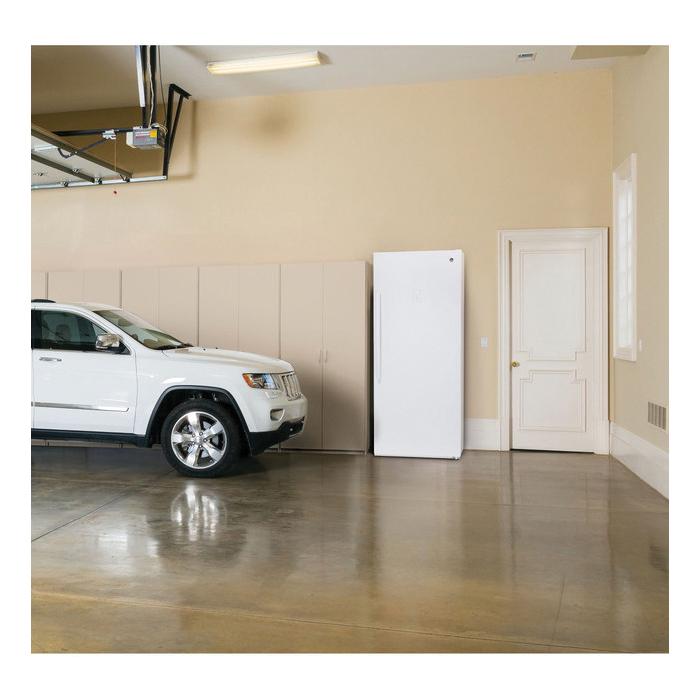 GE Appliances FUF21SMRWW Frost-Free Garage Ready Upright Freezer, 21.3 cu-ft Capacity, White, 76-1/2 in H, 32.88 in W thumbnail 3