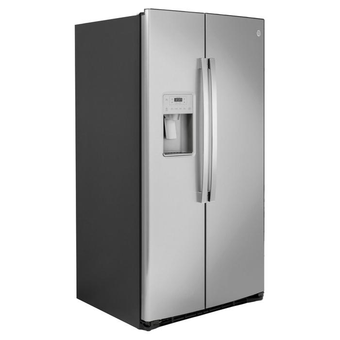 GE GSS25IYNFS Refrigerator, 25.1 cu-ft Capacity, Side-by-Side Door, Fingerprint-Resistant Stainless thumbnail 2