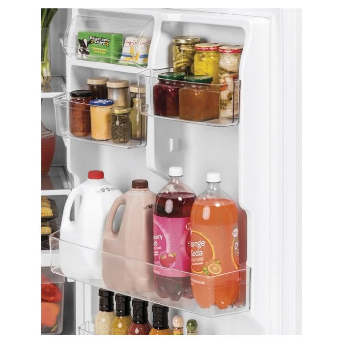 GE GTE19JSNRSS Top-Freezer Refrigerator, 19.2 cu-ft Capacity, Reversible Door, Stainless Steel thumbnail 2