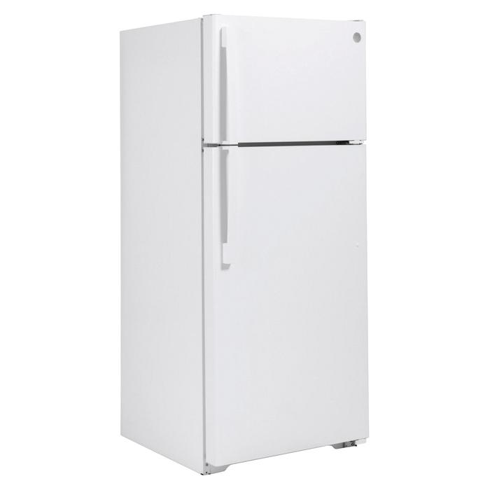 GE GTS18GTNRWW Top-Freezer Refrigerator, 17.5 cu-ft Capacity, Reversible Door, White thumbnail 3