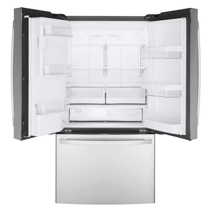 GE GYE22GYNFS Counter Depth French Door Refrigerator, 22.1 cu-ft Capacity, Fingerprint-Resistant Stainless thumbnail 4
