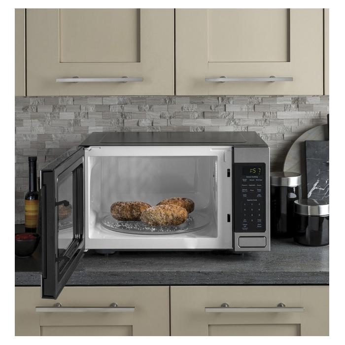 GE JES1657SMSS Countertop Microwave Oven, LED Display, Stainless Steel, 1600 W, 120 V thumbnail 3