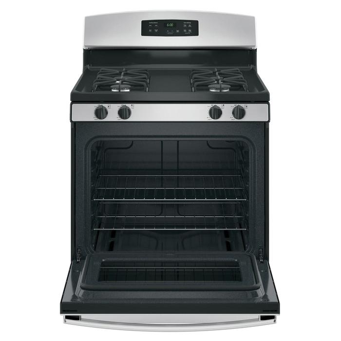 GE JGBS60REKSS Gas Range, 4-Burner, 120 V, 24 in Oven Interior Width, 19 in Oven Interior Depth thumbnail 3