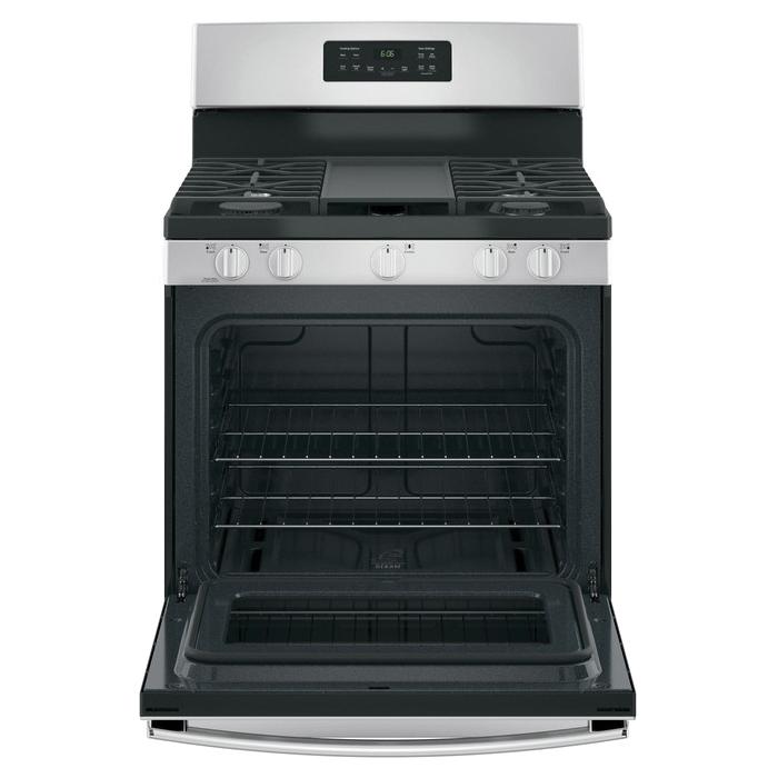 GE JGBS66REKSS Gas Range, 5-Burner, 120 V, 24 in Oven Interior Width, 19 in Oven Interior Depth thumbnail 3
