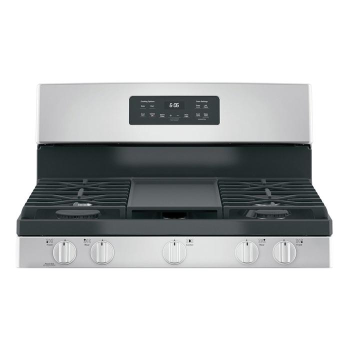 GE JGBS66REKSS Gas Range, 5-Burner, 120 V, 24 in Oven Interior Width, 19 in Oven Interior Depth thumbnail 4