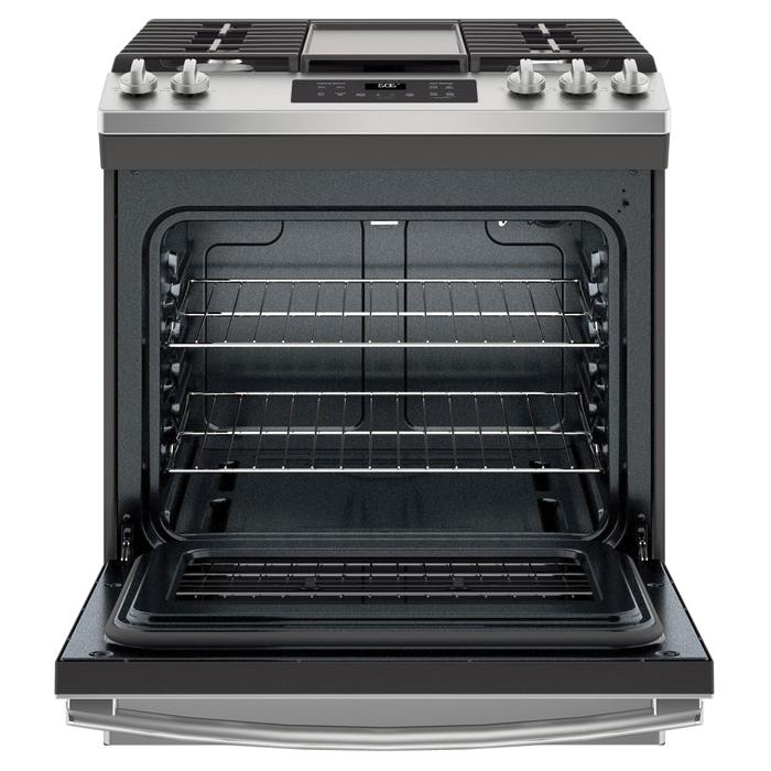 GE JGSS66SELSS Slide-In Front Gas Range, 5-Burner, 120 V, 24 in Oven Interior Width, 19-1/2 in Oven Interior Depth thumbnail 2