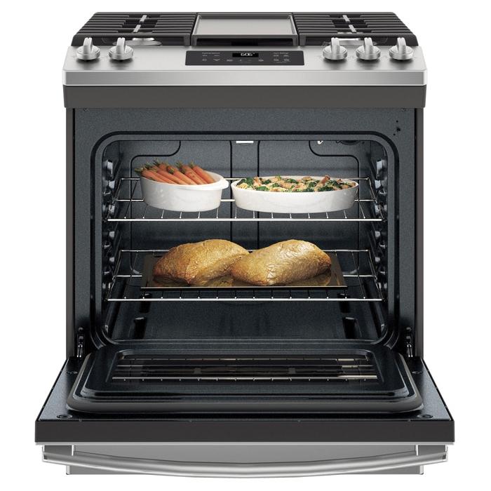 GE JGSS66SELSS Slide-In Front Gas Range, 5-Burner, 120 V, 24 in Oven Interior Width, 19-1/2 in Oven Interior Depth thumbnail 4