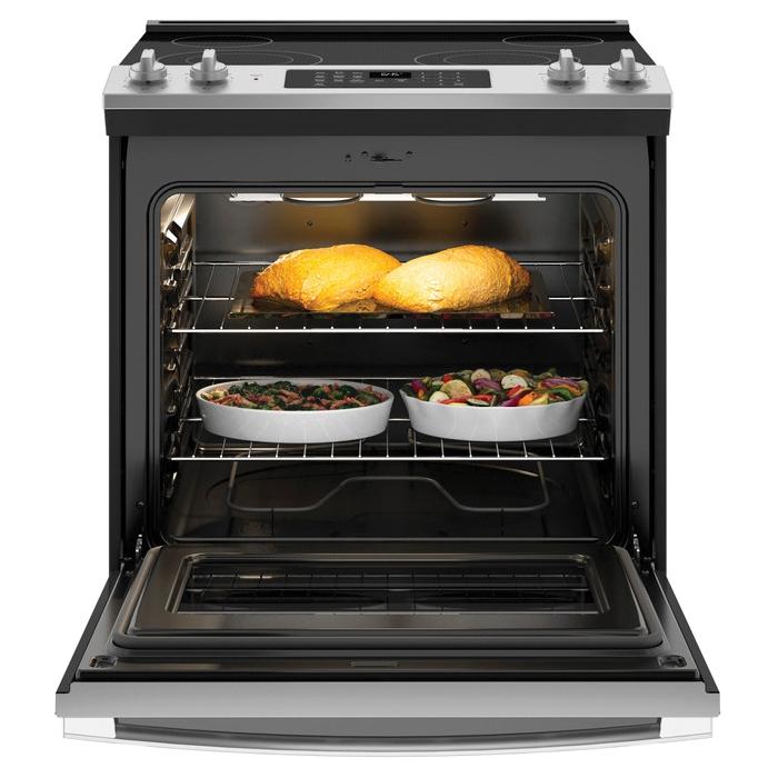 GE JS645SLSS Slide-In Electric Range, 4-Burner, 208/240 V, 24-1/8 in Oven Interior Width thumbnail 4