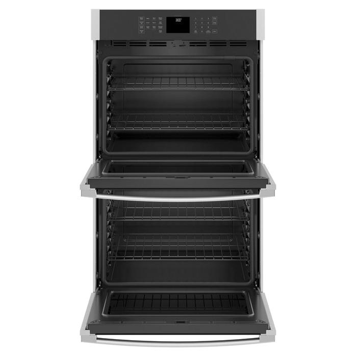 GE JTD3000SNSS Smart Built-In Self-Clean Double Wall Oven With Never Scrub Rack, 10 cu-ft Capacity, Stainless Steel