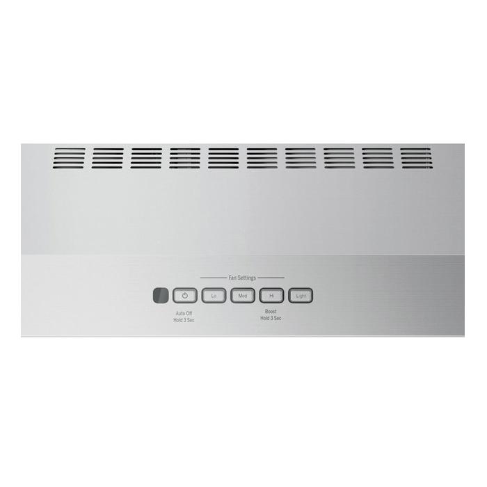 GE JVX5300SJSS Under The Cabinet Hood, 30 in L, 20 in D, 2-Lamp, Halogen Light, Convertible Vent, Metal, 188 W thumbnail 3