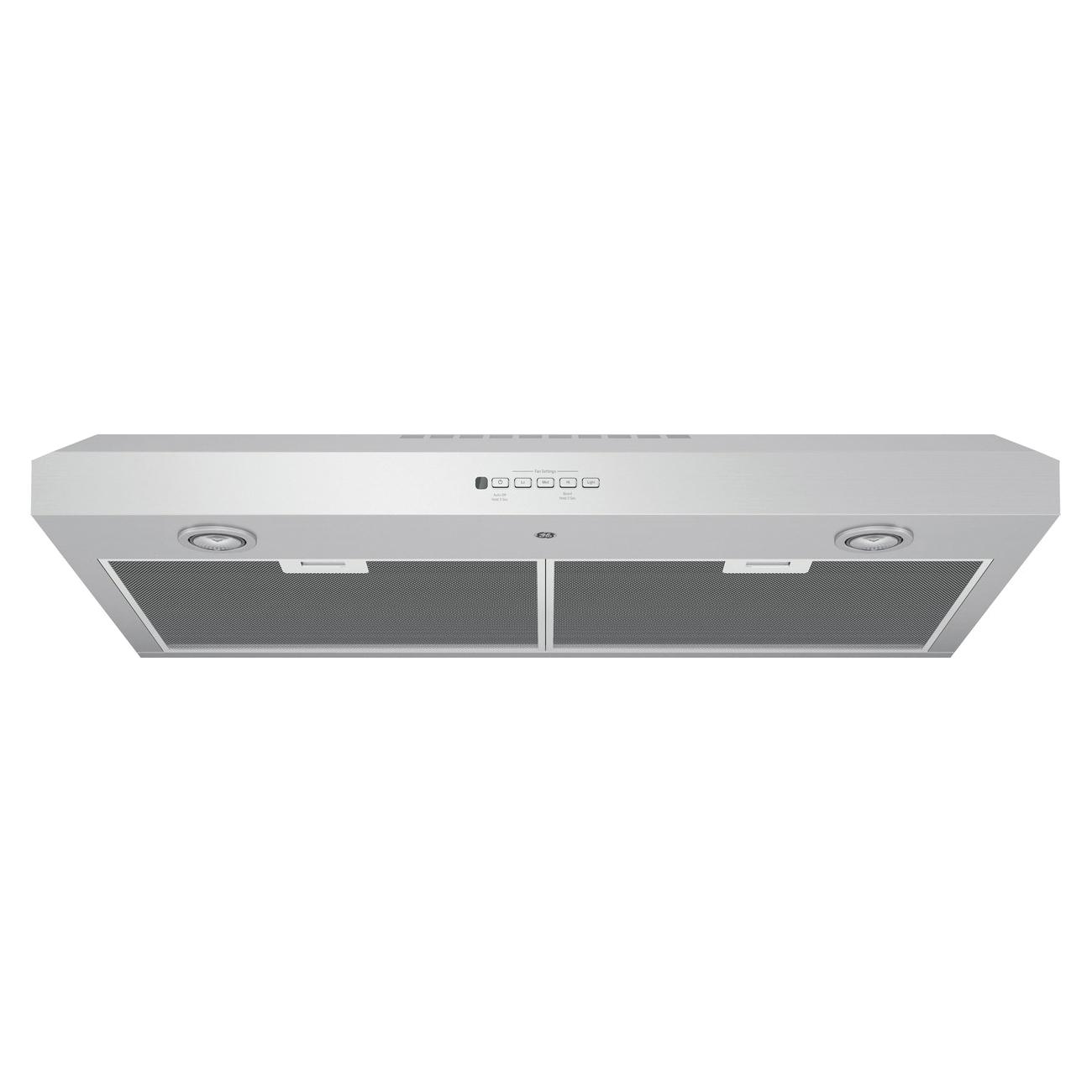 GE JVX5360SJSS Under The Cabinet Hood, 36 in L, 20 in D, 2-Lamp, Halogen Light, Convertible Vent, Metal, 188 W thumbnail 3