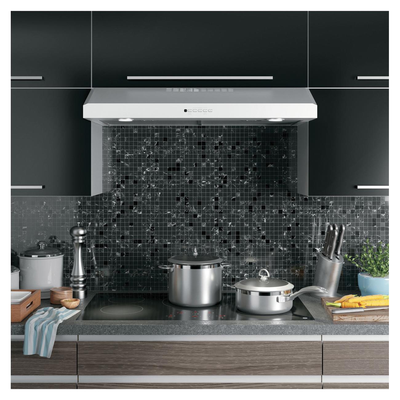 GE JVX5360SJSS Under The Cabinet Hood, 36 in L, 20 in D, 2-Lamp, Halogen Light, Convertible Vent, Metal, 188 W thumbnail 4