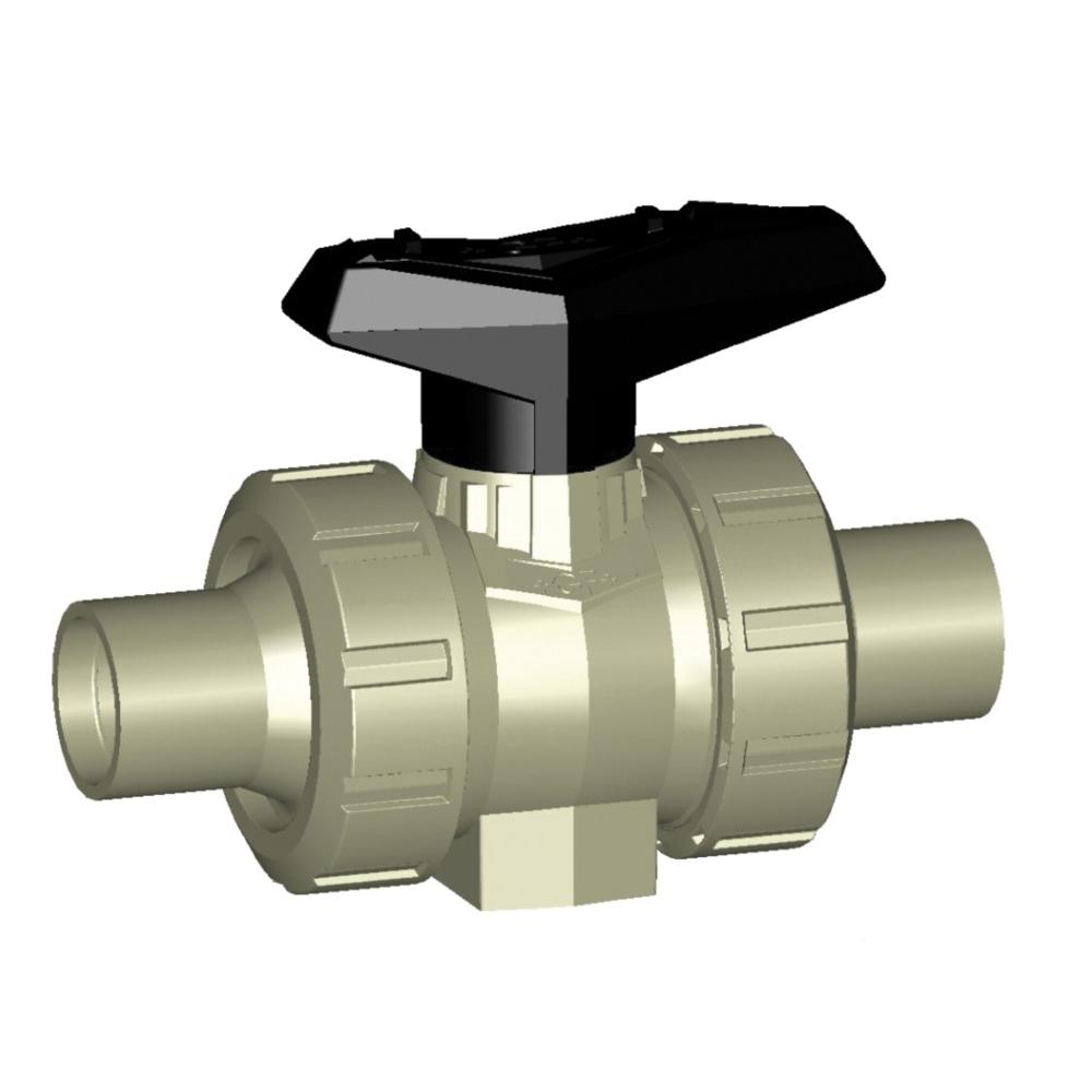 20mm (1/2 in) - 546 TU BALL VLV PP/EPDM BUTT or SOCKET (GF - PROGEF STD) #167546442
