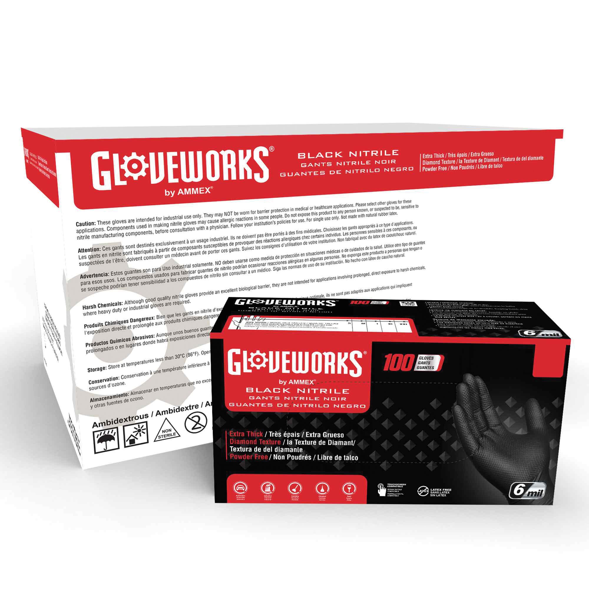 GLOVEWORKS&reg; by AMMEX&reg; GWBN44100 AMM-GWBN44100