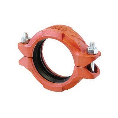 GRUVLOK® 7401 390013522 Grooved Rigidlok Pipe Coupling, 2-1/2 in, 3/8 x 2-1/2 in Bolt, SCH 40 Schedule, Ductile Iron