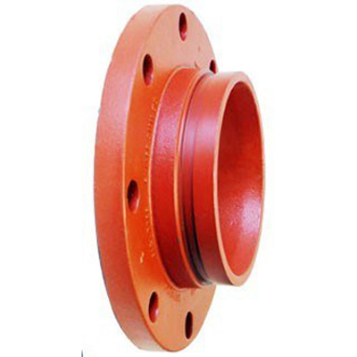 GRUVLOK® 7788_2-1/2 Flange Adapter, 2-1/2 in Flanged x 2-1/2 in Flanged, Iron, Hot-Dipped Zinc Galvanized