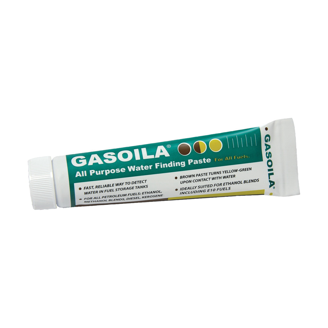 Gasoila® AP02 All-Purpose Water Finding Paste, Paste, Light Brown, Yellow-Green Indicating, 2 oz, Tube
