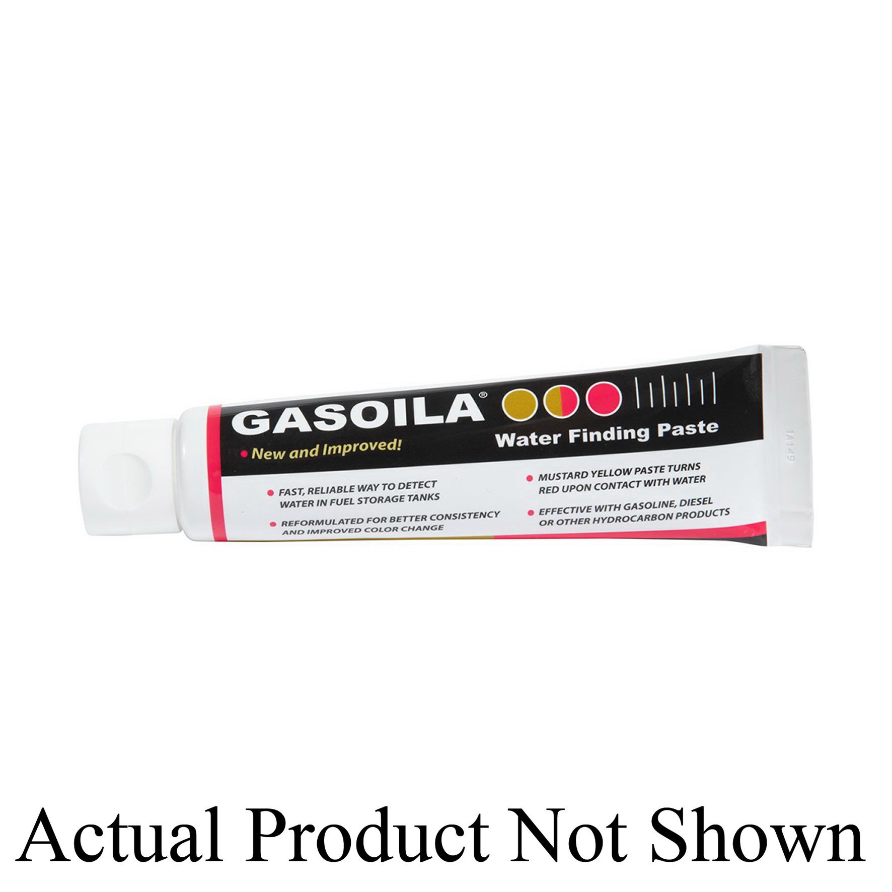 Gasoila® WF25 Regular Water Finding Paste, Paste, Mustard Yellow, Red Indicating, 2.5 oz, Jar