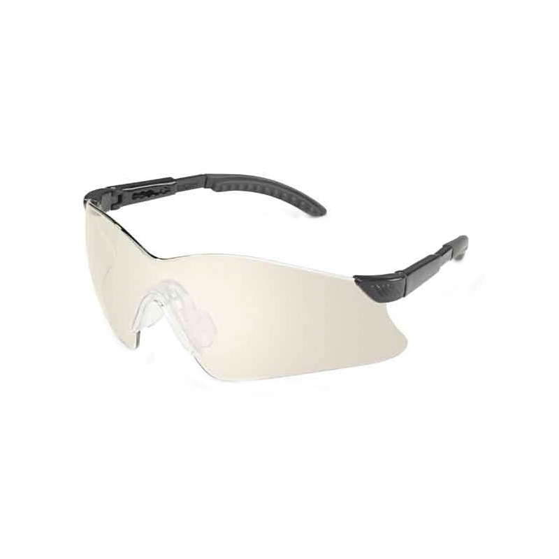 Gateway Safety® Hawk® 14GB0M Safety Glasses, Unisex, Universal, Winged Lens, Clear In-Out Mirror Lens, Wraparound Frame