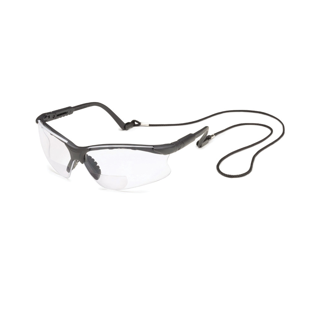 Gateway Safety® Scorpion® MAG 16MC20 Safety Glasses, Clear Lens, Bifocal, Half Frame, Black Frame