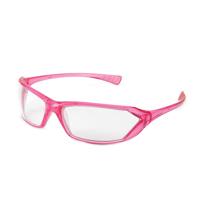 Gateway Safety® Metro™ 23PK80 Safety Glasses, Clear Lens, Scratch-Resistant Lens, Wraparound Frame, Pink Frame