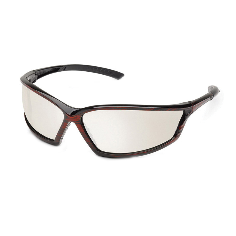 Gateway Safety® 4x4® 41RM0M Safety Glasses, Clear In-Out Mirror Lens, Red Marble Frame, Soft Inset Temple