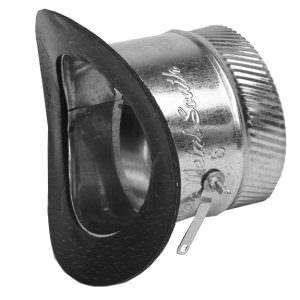 Gray Metal 406AD Series 6-406AD Saddle/Pipe With Damper, 6 in, Galvanized, Steel