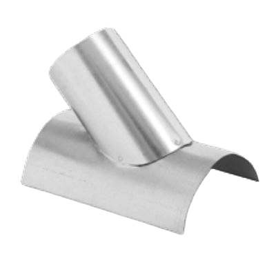 Gray Metal 10x16x18 45 deg Vent Saddle, 10 in, Fits Duct Size: 16 in, 18 in L, 26 ga