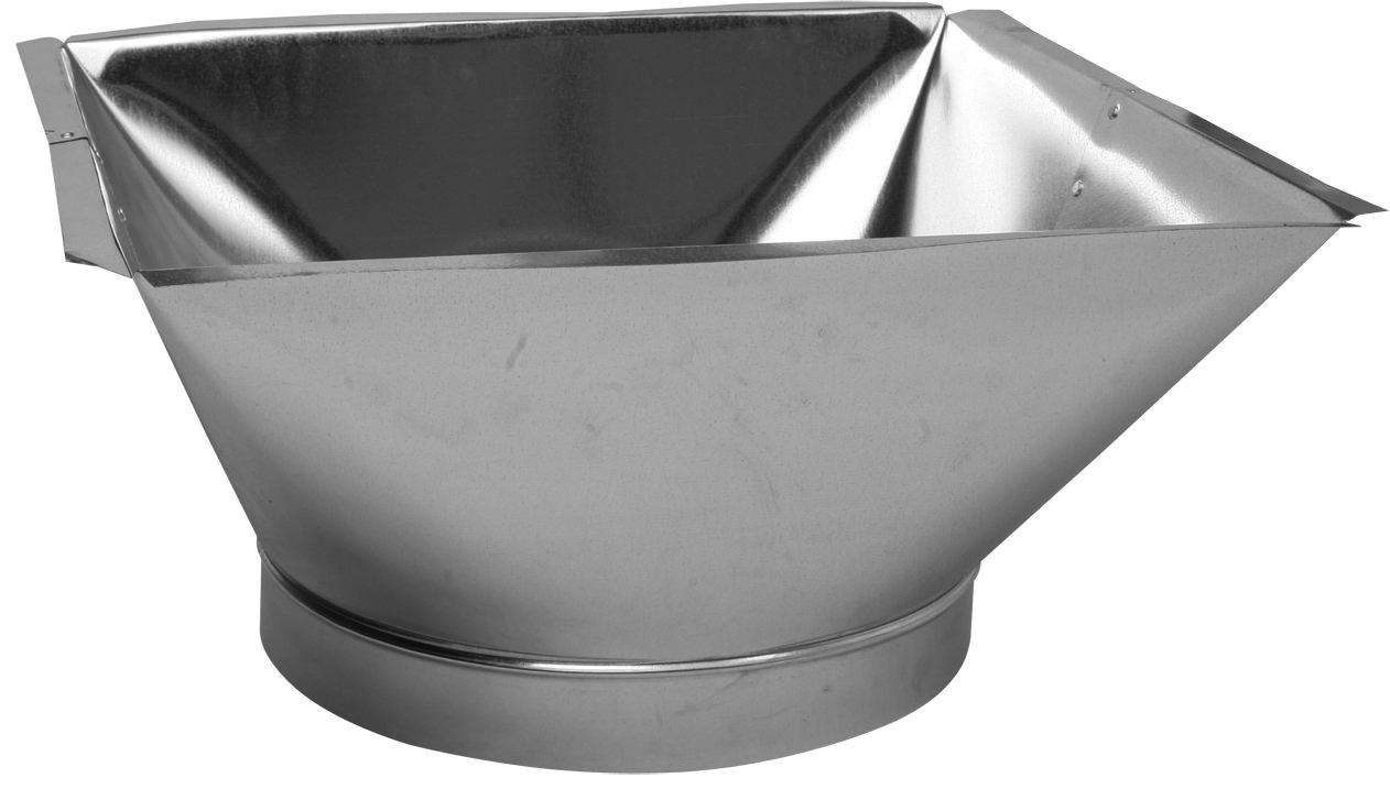 Gray Metal 11X16X14-318 Transition Funnel Pan