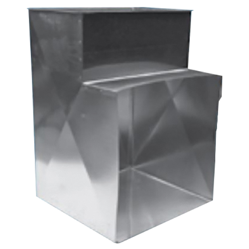 Gray Metal 16X20-101 L-Shaped Stackhead, 16 x 20 in Stack