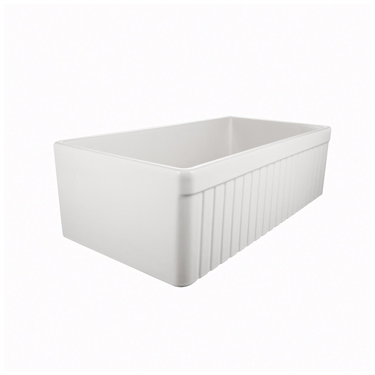 HAMATUSA Chelsea CHE-3320SA-WH Kitchen Sink, Fireclay, White