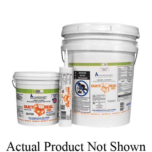 HARDCAST® Duct-Seal™ 321 322674 Water Based Duct Sealant, 1 gal, Pail, Solid, Gray/White, Slight/Ammonia