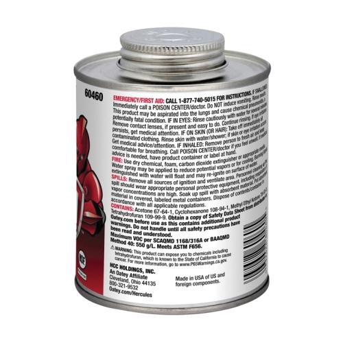 Oatey® 60460 HERCULES PVC Primer, 16 oz, Liquid, Clear