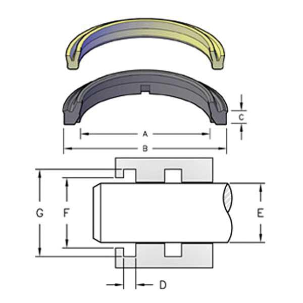 HERCULES&reg; SEALING PRODUCTS MSW-45X55X6 HLRWM45-55-6