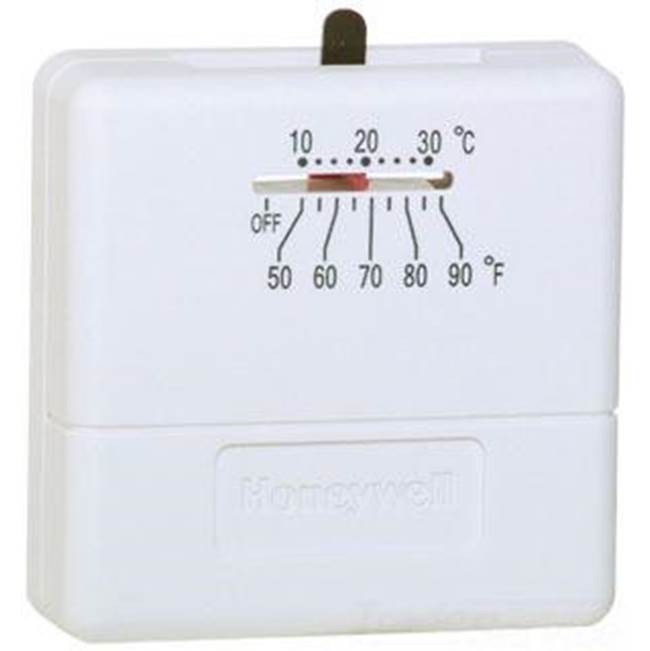 resideo T812A1010/U Non-Programmable Mercury-Free Thermostat, 18 to 30 VAC, 1 Heat Stage