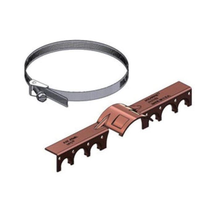 Holdrite® Bonded Steel Bracket For 1/2 inch - 3/4 inch CTS Pipe, 9-1/8 inch x 1-3/4 inch x 1-1/2 inch, Copper Plated; 50/Box