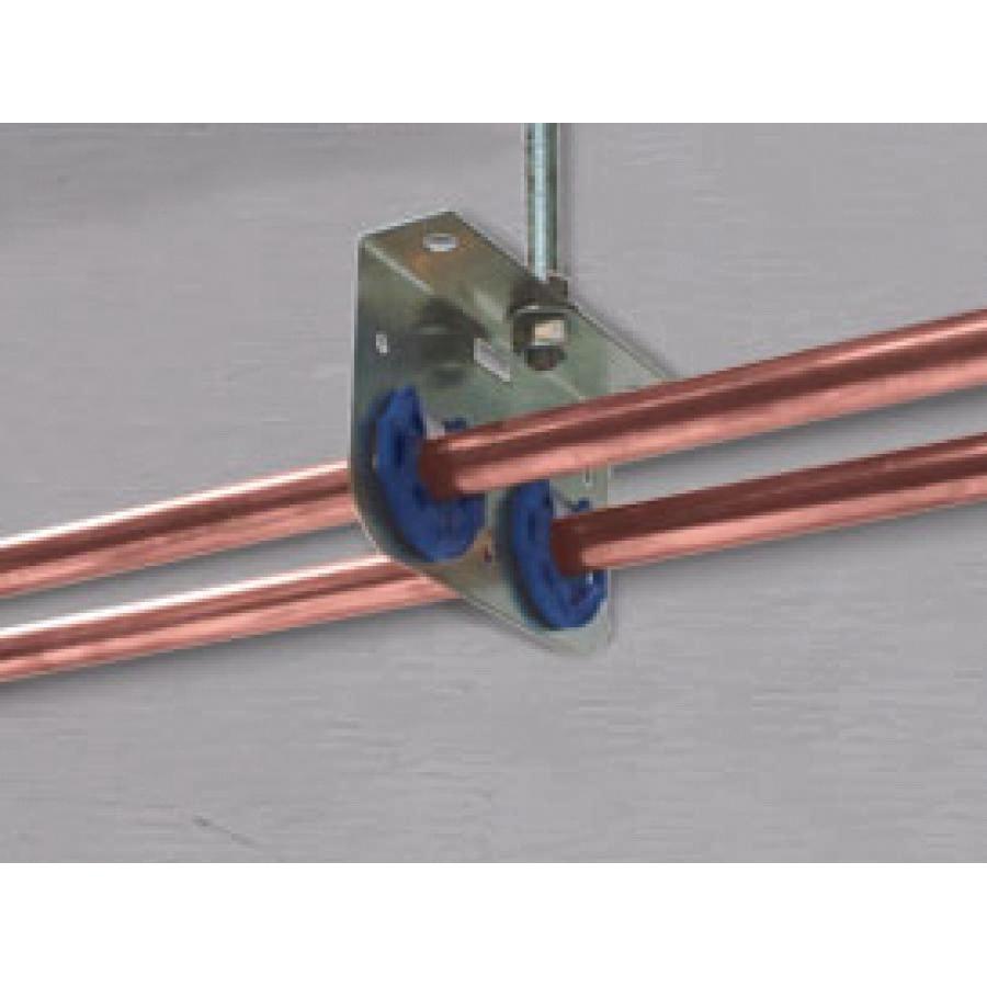 HoldRite® 121 Series 121-DS 2-Hole 90 deg Hanger, 5 in L, 1-3/4 in W, 2-1/4 in H, Fits: 1/2 in, Steel, Galvanized