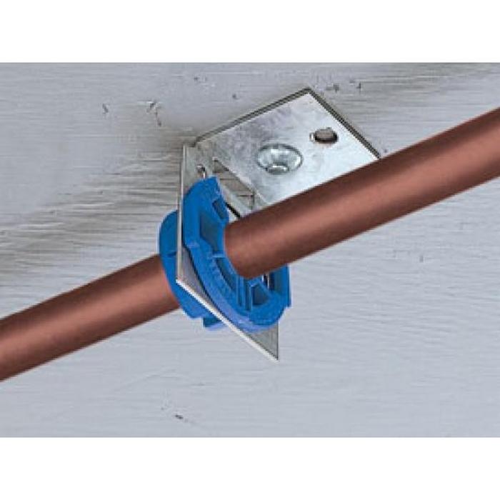 HoldRite® 121-R Pipe Support Bracket, 2 in L, 1-3/4 in W, 1-1/2 in H, 1/2 in Max Pipe Dia, Steel, Galvanized