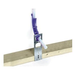HoldRite® PEXRite™ 709-L Stub Bracket With Keyed Hole, 25 lb Weight, 3/8 to 1 in Pipe, Steel, Galvanized