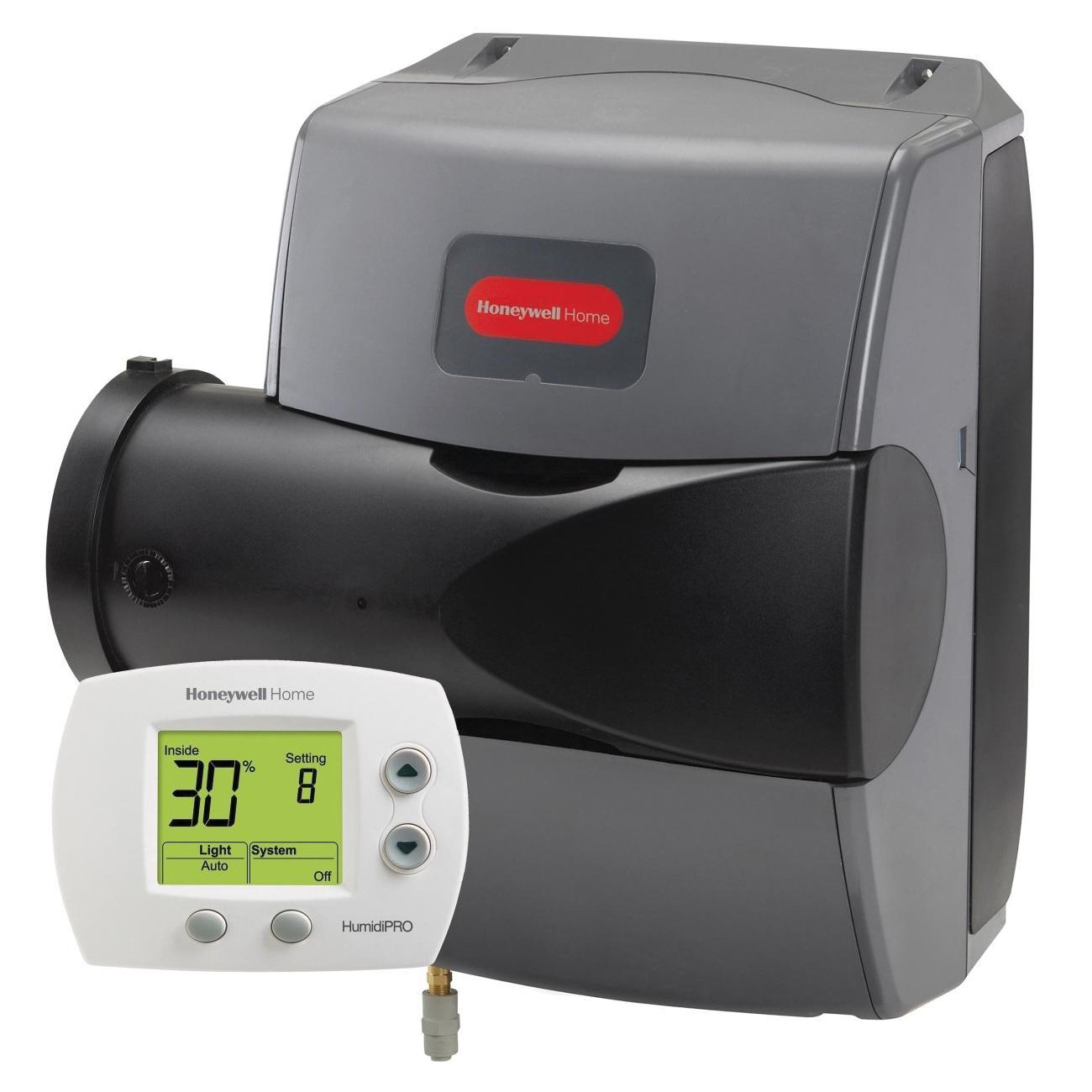 Honeywell TrueEASE Series HE200A1000 Large Evaporative Bypass Humidifier, 24 V, 0.75 A, Remote Control, 17 gpd Capacity
