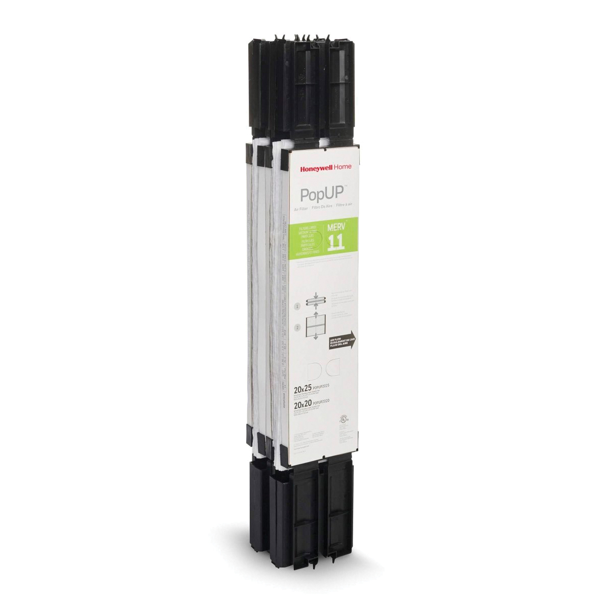Honeywell Home POPUP Series POPUP1625 Media Air Filter, Disposable Filter, 5.33 in W, 15.94 in H, 24.56 in D, 11 MERV