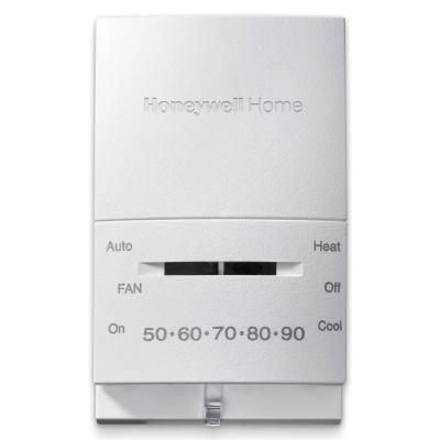 Honeywell Non-Programmable Mercury Free 1 Heat/1 Cool Thermostat, White