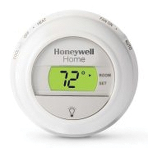 Honeywell Home Digital Round&reg; Series T8775C1005/U Non-Programmable Thermostat, 18-30 V, 1 Heat/1 Cool