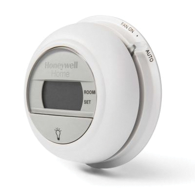 Honeywell Home Digital Round&reg; Series T8775C1005/U Non-Programmable Thermostat, 18-30 V, 1 Heat/1 Cool