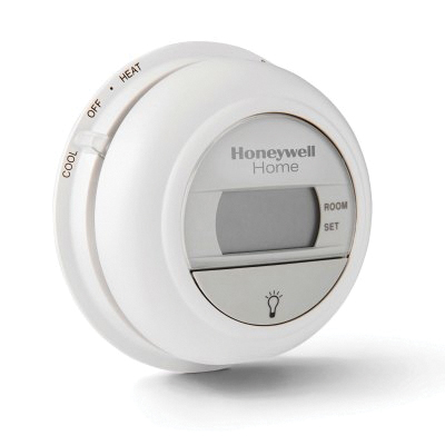 Honeywell Home Digital Round&reg; Series T8775C1005/U Non-Programmable Thermostat, 18-30 V, 1 Heat/1 Cool