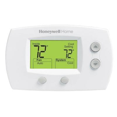 Honeywell TH5220D1003 Digital Thermostat, 20-30 VAC, 0.02 to 1 A, 2H/2C